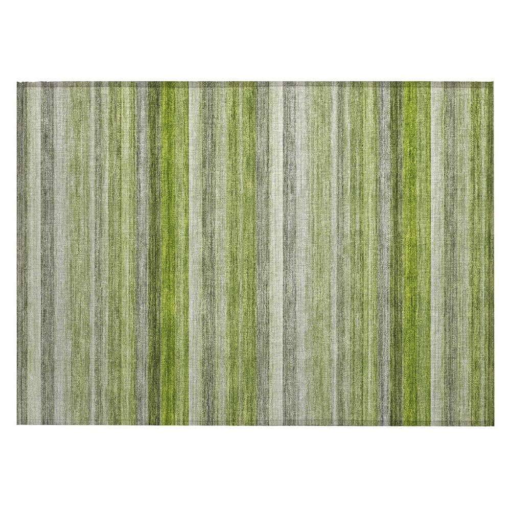 Fern Green 2 ft. x 3 ft. Woven Striped Polyester Rectangle Indoor/Outdoor Area Rug price history on PriceWatchPro