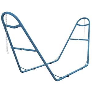 14 ft. Metal Hammock Stand in Blue
