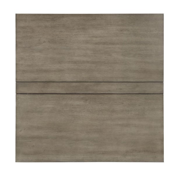 Furniture of America Medrum 36 in. Antique Gray Square Solid