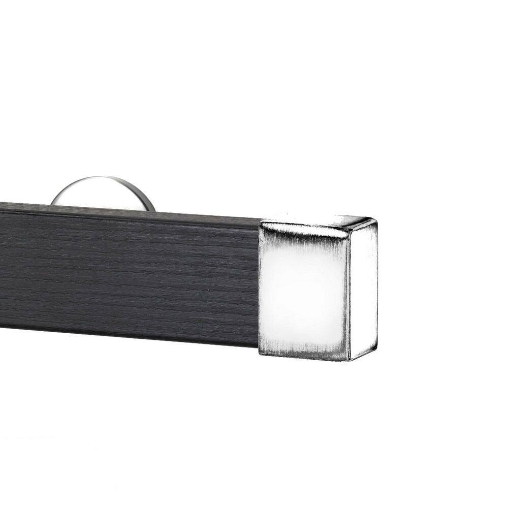 Kontur EVO Pro 48 in. Non-Adjustable 2 in. Single Traverse Curtain Rod Set in Ebony with Chrome Endcap Finial price history on PriceWatchPro