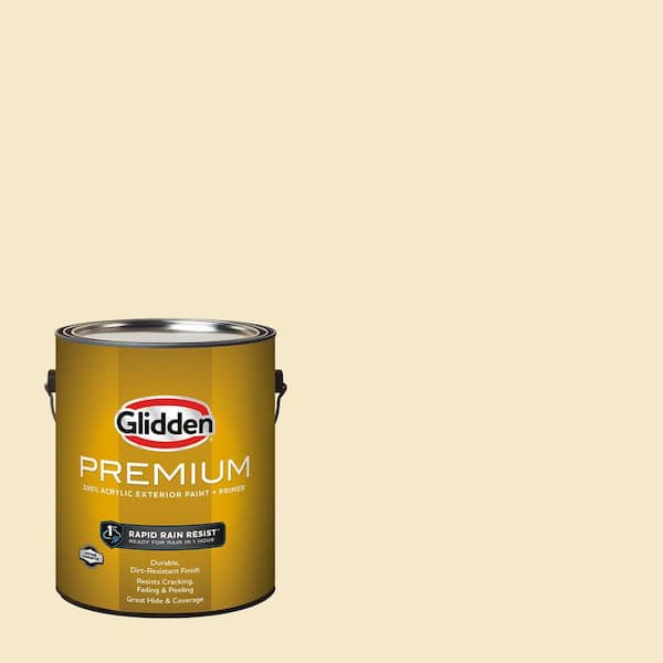 Glidden Premium 1 gal. PPG1106-1 Maiden Hair Satin Exterior Latex