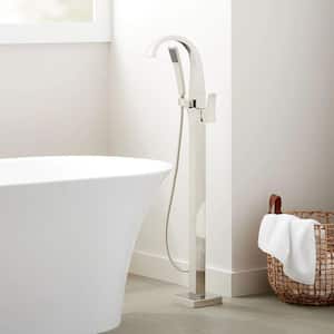 Vilamonte Single-Handle Freestanding Tub Faucet with Hand Shower in Polished Nickel