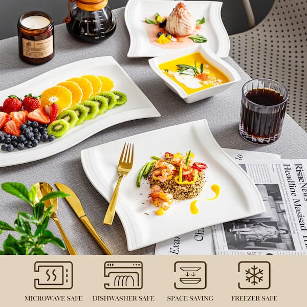 Malacasa Flora Marble Porcelain Dinnerware Set: European Nordic Style, Gift  Ready, Soup Bowls, Plates, Dessert Dishes. From Bdadeapp, $101.31