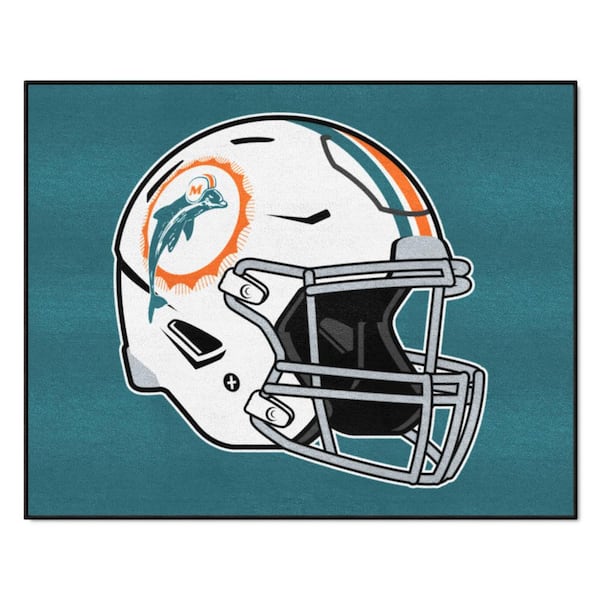 FANMATS Miami Dolphins Aqua 3 ft. x 4 ft. All-Star Area Rug