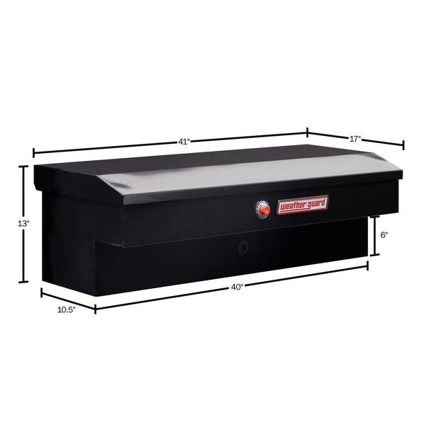 Weather Guard Lo-Side Truck Tool Box in Steel, 41 in., Short, in