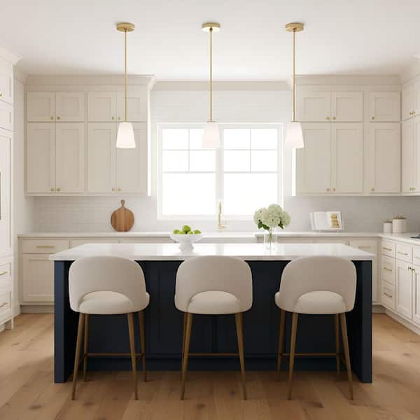 Miles 60-Watt 4.5 in. W x 6.25 in. H 1-Light Satin Brass Dimmable Mini Pendant Light with No Bulb Included