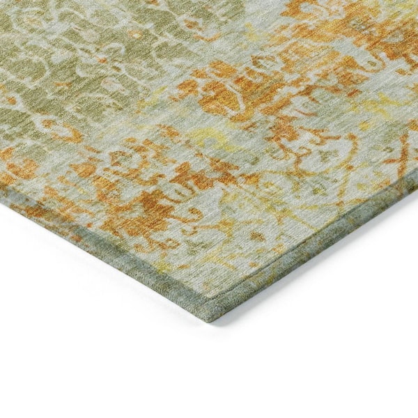 Chantille Machine Washable Indoor/Outdoor Abstract ACN1752 Sage 5 ft. x 7 ft. 6 in. Area Rug