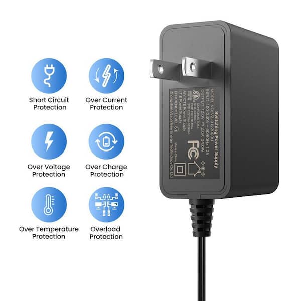 Adaptateur Alimentation 12V 5A 60W AC 100-240V Vers DC - Compatible LED, Caméras, Amplificateurs - Prise Européenne