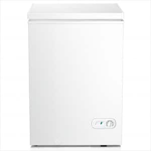 21.77 in. W 3.5 cu. ft. Manual Defrost Chest Freezer in White with Garage Ready