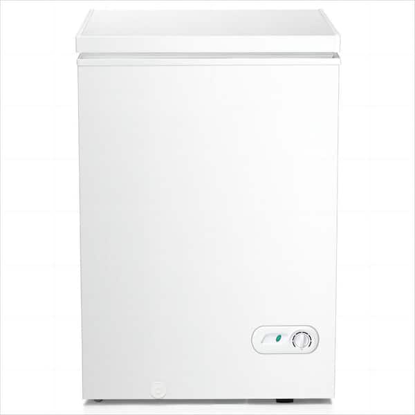 COWSAR 21.77 in. W 3.5 cu. ft. Manual Defrost Chest Freezer in White with Garage Ready