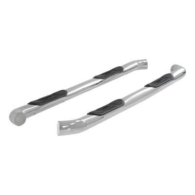 3-Inch Round Polished Stainless Steel Nerf Bars, No-Drill, Select Chevrolet Silverado, GMC Sierra 1500, 2500, 3500 HD