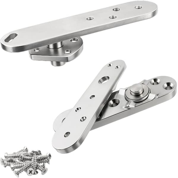Pivot Hinge Hold Open Hidden Door Hinge, 1100 lb. Load Locking 90 Degrees for Secret Doors, Bookshelf Doors and Bookcase
