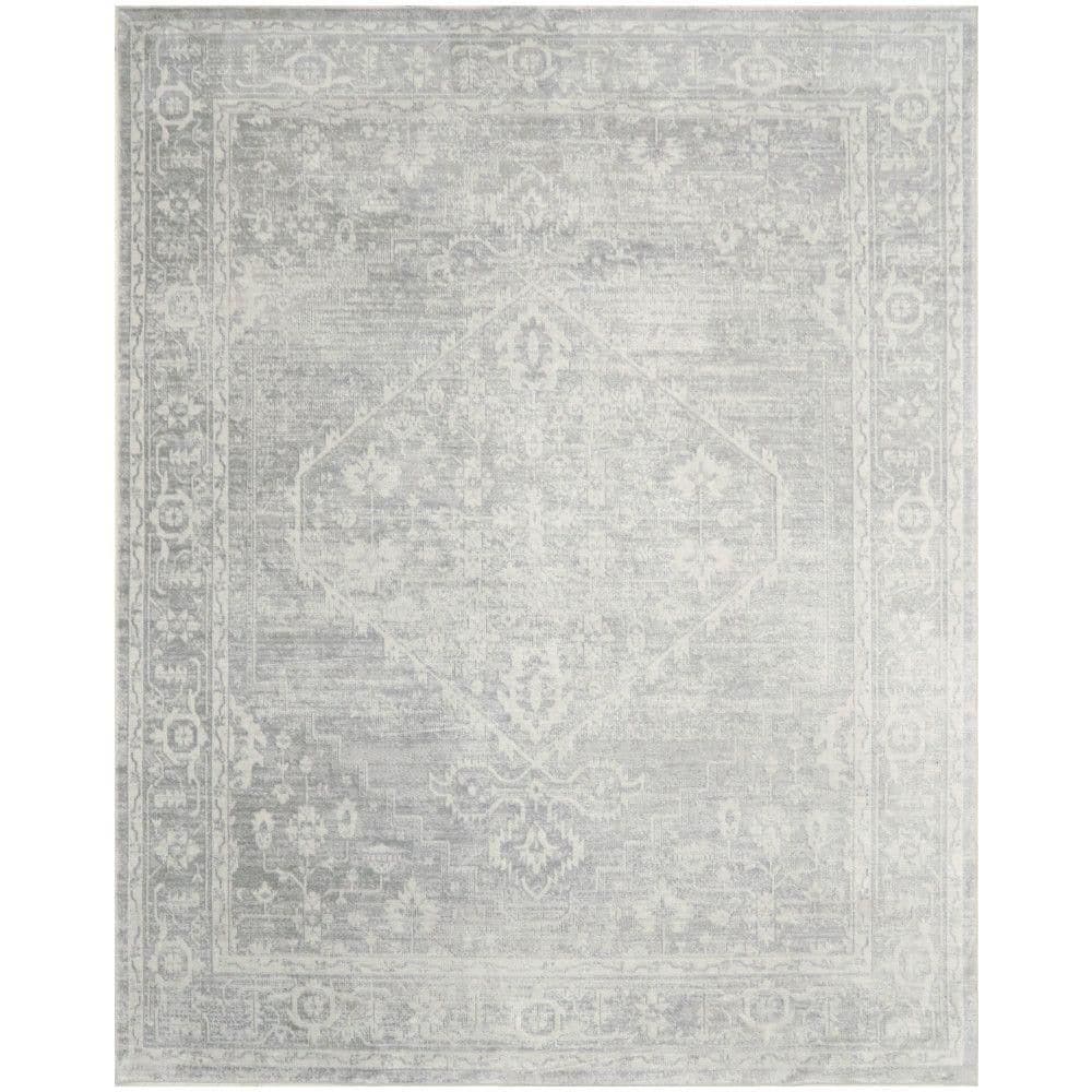 Astra Machine Washable Light Grey 8 ft. x 10 ft. Center medallion Traditional Area Rug price history on PriceWatchPro