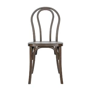 Hercules Commercial Dark Brown Indoor/Outdoor Wood Look Resin Thonet Style Chair
