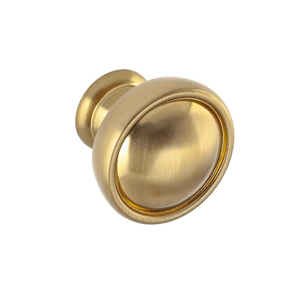 Grayson 1-1/8" Round Satin Brass Knob Multipack