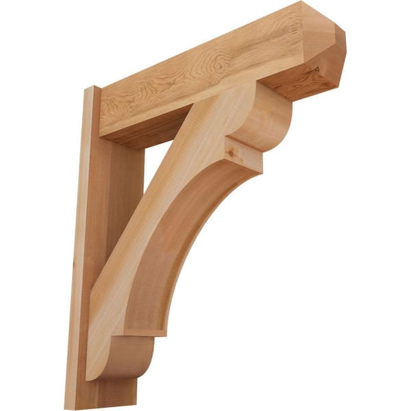 Ekena Millwork 8 in. x 32 in. x 28 in. Olympic Craftsman Smooth Western Red Cedar Outlooker