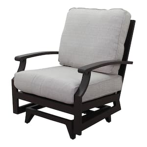 Madison Aluminium Frame Fabric Club Chair in Powder Coating Perfomatex Cushions with Beige Cushions