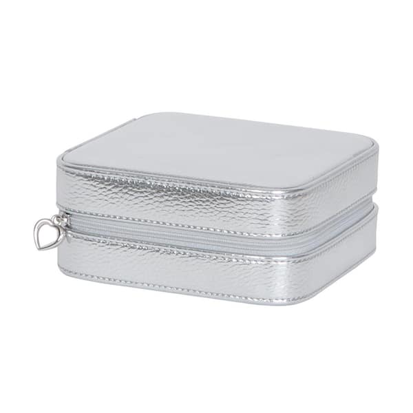 Mele & Co Luna Silver Faux Leather Jewelry Box