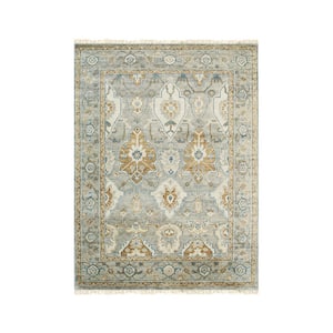 Green 12 ft. x 15 ft. Hand Knotted Wool Classic Oushak Rug Area Rug