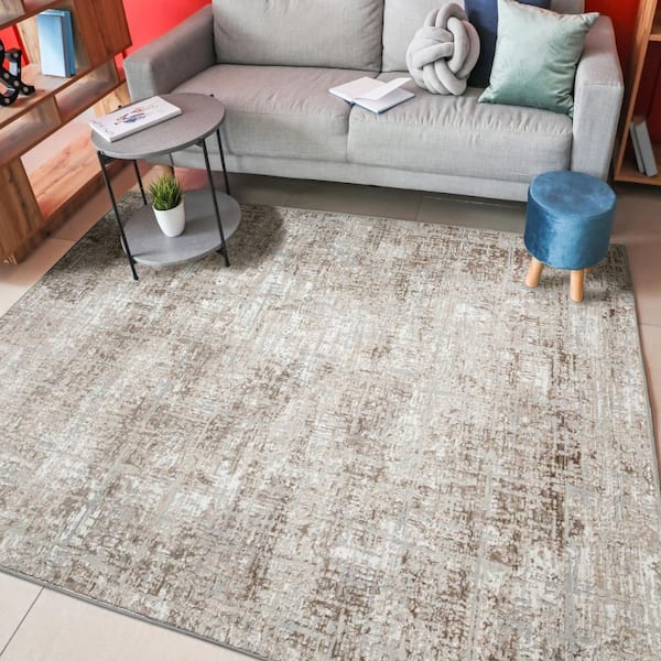 Livigno 1241 Transitional Abstract Beige 5 ft. x 8 ft. Area Rug