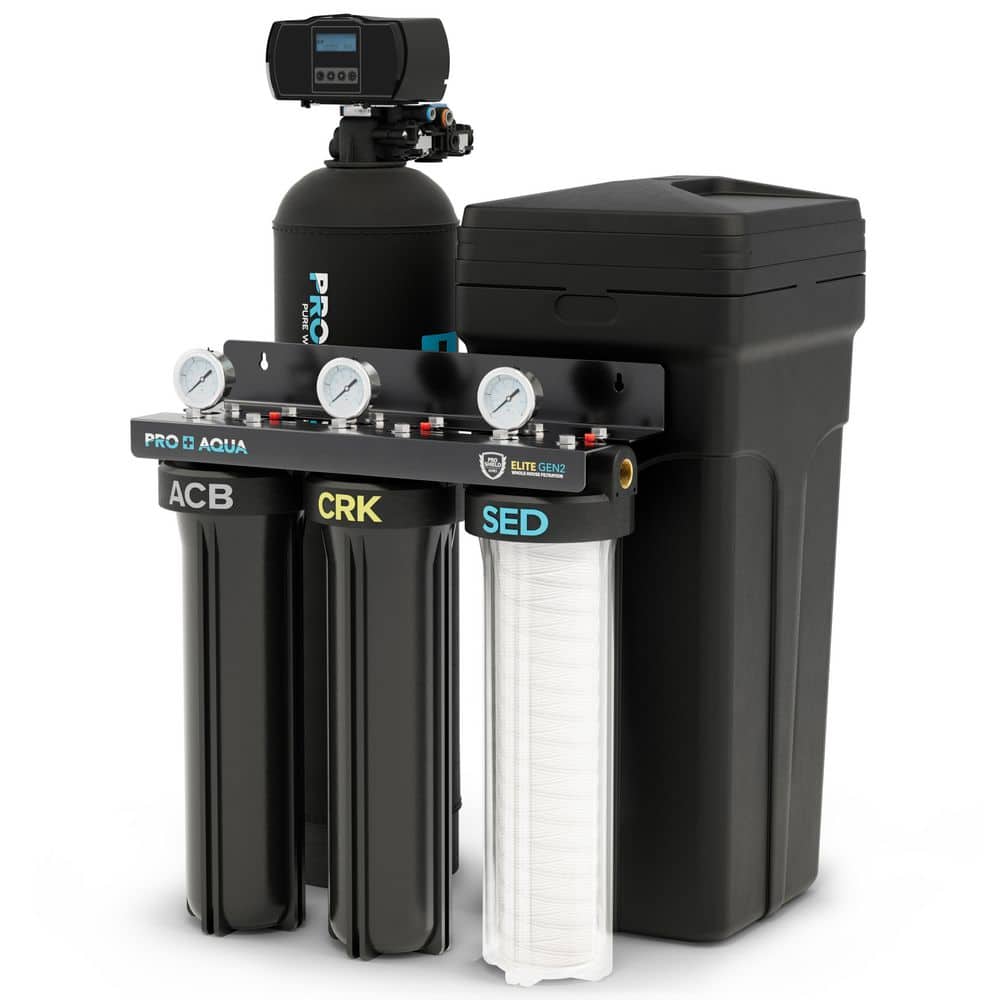 PRO-E-S25E Elite Whole House Well Water Filtration System with 25,000 Grain Water Softener Combo price history on PriceWatchPro