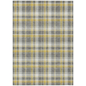 Chantille Machine Washable Indoor/Outdoor ACN563 10 ft. x 14 ft. Gray Geometric Area Rug