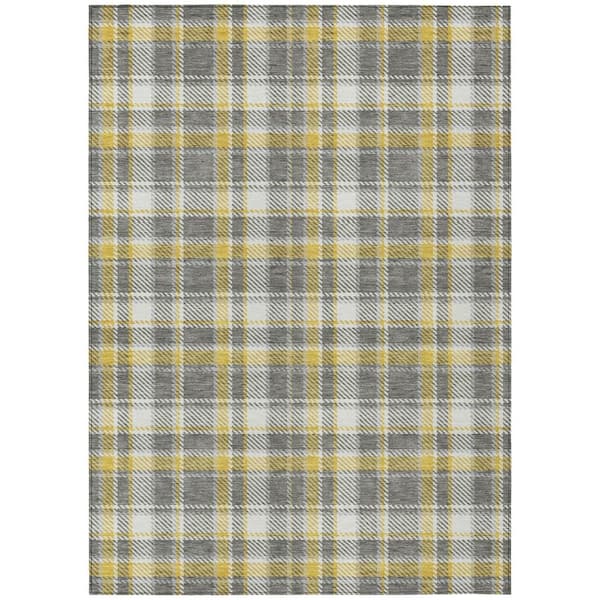 Addison Rugs Chantille ACN563 Gray 2 ft. 6 in. x 3 ft. 10 in. Machine Washable Indoor/Outdoor Geometric Area Rug