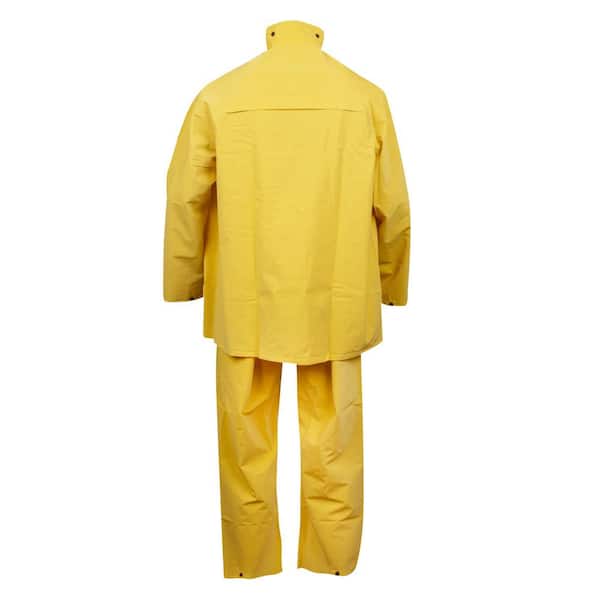 Cordova StormFront Men's XL Yellow Detachable Hood 3-Piece Rain