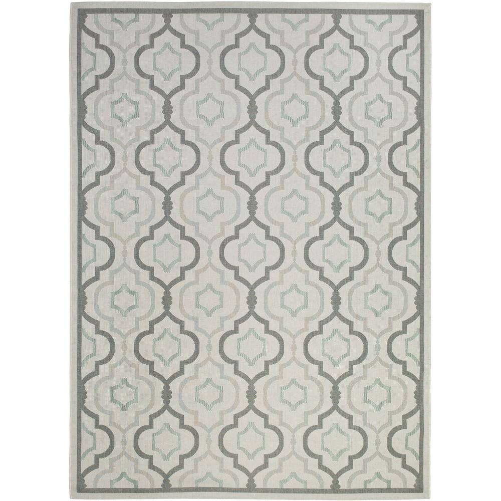 Courtyard Light Gray/Anthracite 8 ft. x 11 ft. Geometric Indoor/Outdoor Patio  Area Rug price history on PriceWatchPro