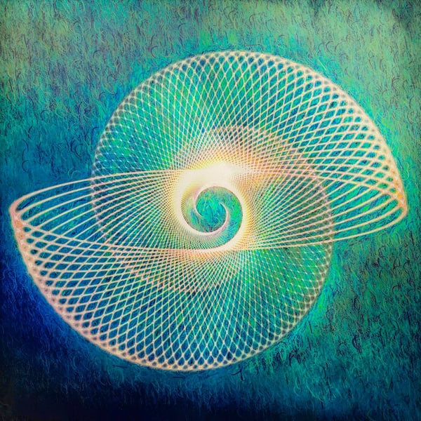 Spiral Glow 1 by Grotto Studios 1 Piece Unframed Graphic Print Abstract Poster Art Print 30 in. x 30 in.