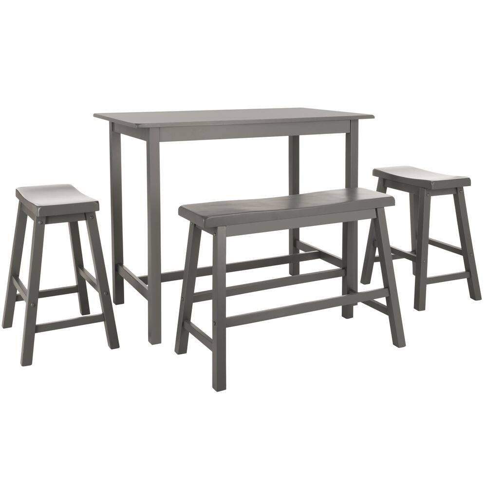 Hailey 4-piece Gray Bar Table Set