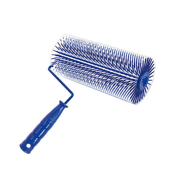 9 in. Self-Leveling Paint Spiked Epoxy Roller with 1-1/4 in. Plastic Spikes with Handle Frame for Cement Concrete Floor