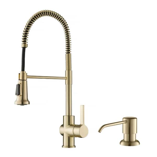 KRAUS Britt Single Handle Pull Down Sprayer Kitchen Faucet with