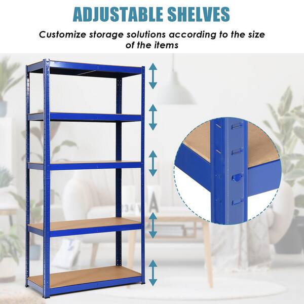 4.5-7.5 Feet Blue Warehouse Storage Rack