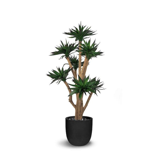 Unbranded Botanical 3.5 ft. Green Artificial Agave Plant In Pot