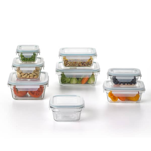Prepology 4 qt. Glass Container with Locking Lid & Carry Handle