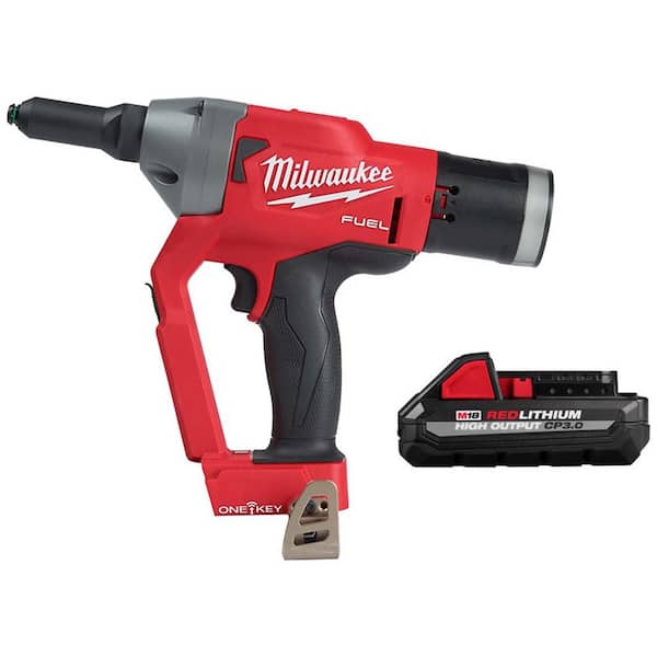 Milwaukee M18 FUEL ONE-KEY 18-Volt Lithium-Ion Cordless Rivet Tool  