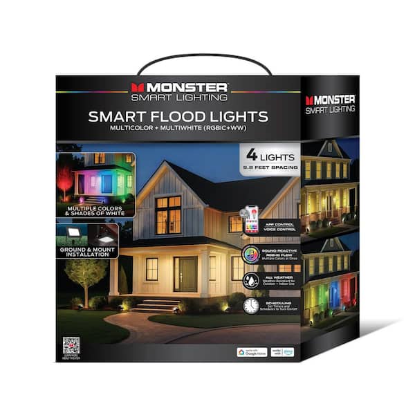 Monster Smart App 800 Lumen Sound Reactive Multicolor Outdoor