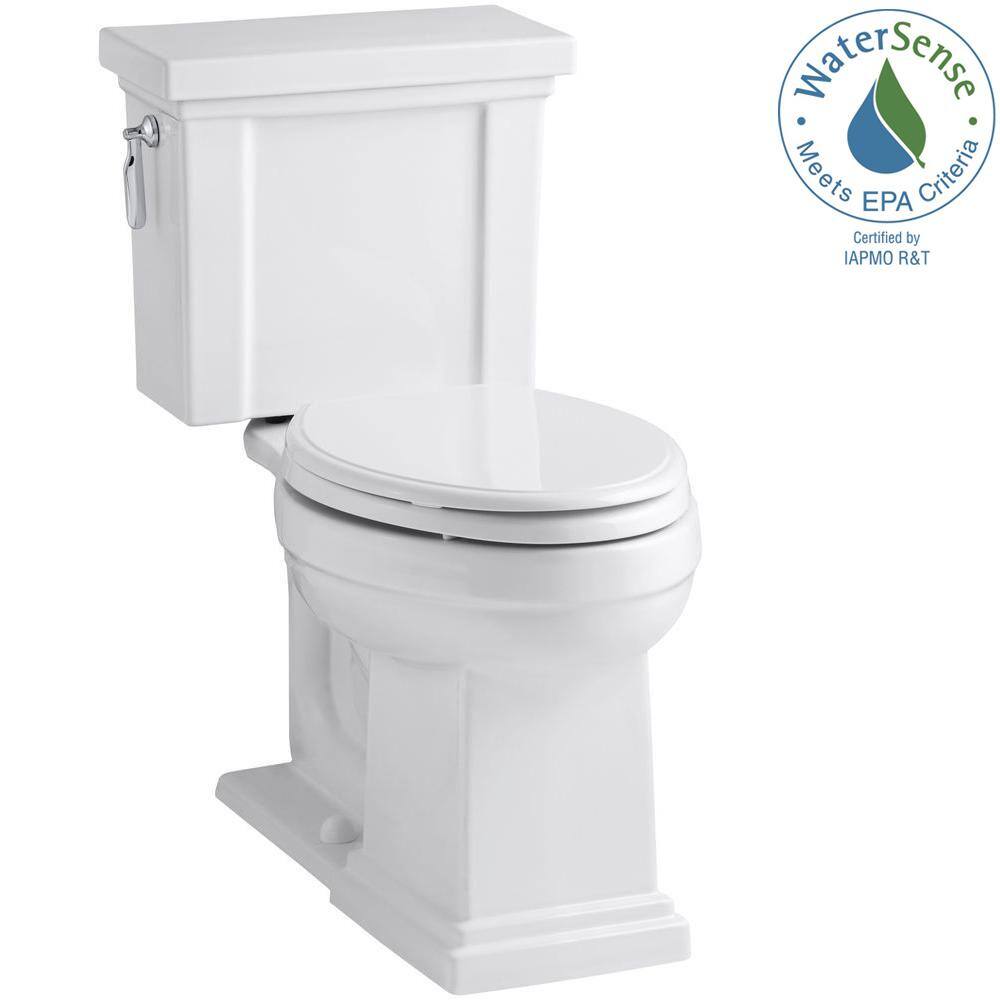 White High Efficiency Elongated Two-Piece Toilet