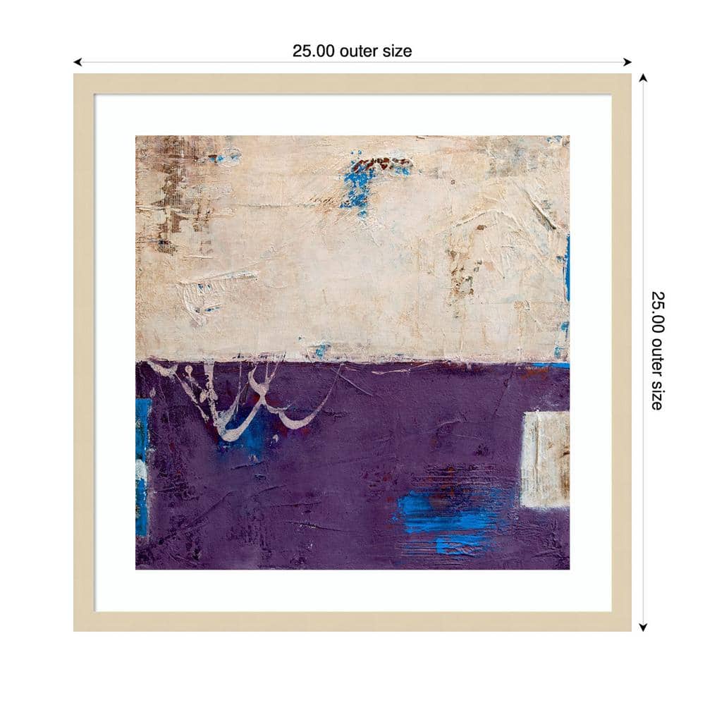 Notify Abstract Svelte Natural Framed Wall Art Print