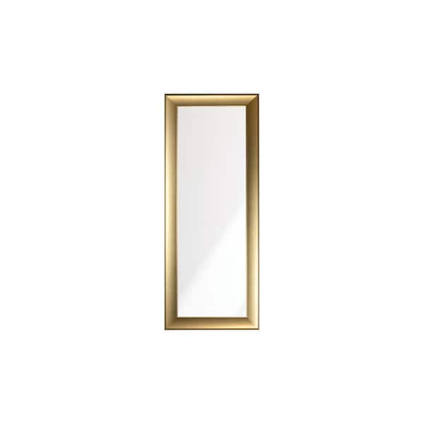 BrandtWorks Modern Swirled Gold Wall Mirror 21.5 in. W x 55 in. H