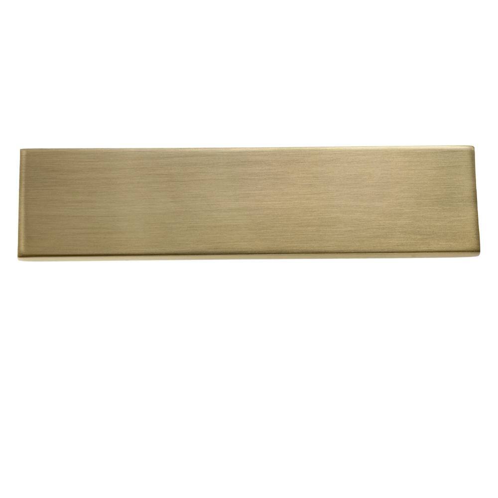 Ethan 4" Brushed Brass Finger Pull with Mounting Hardware