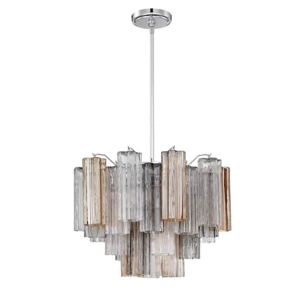 Crystorama Addis 6-Light Polished Chrome Chandelier ADD-306-CH-AU - The ...