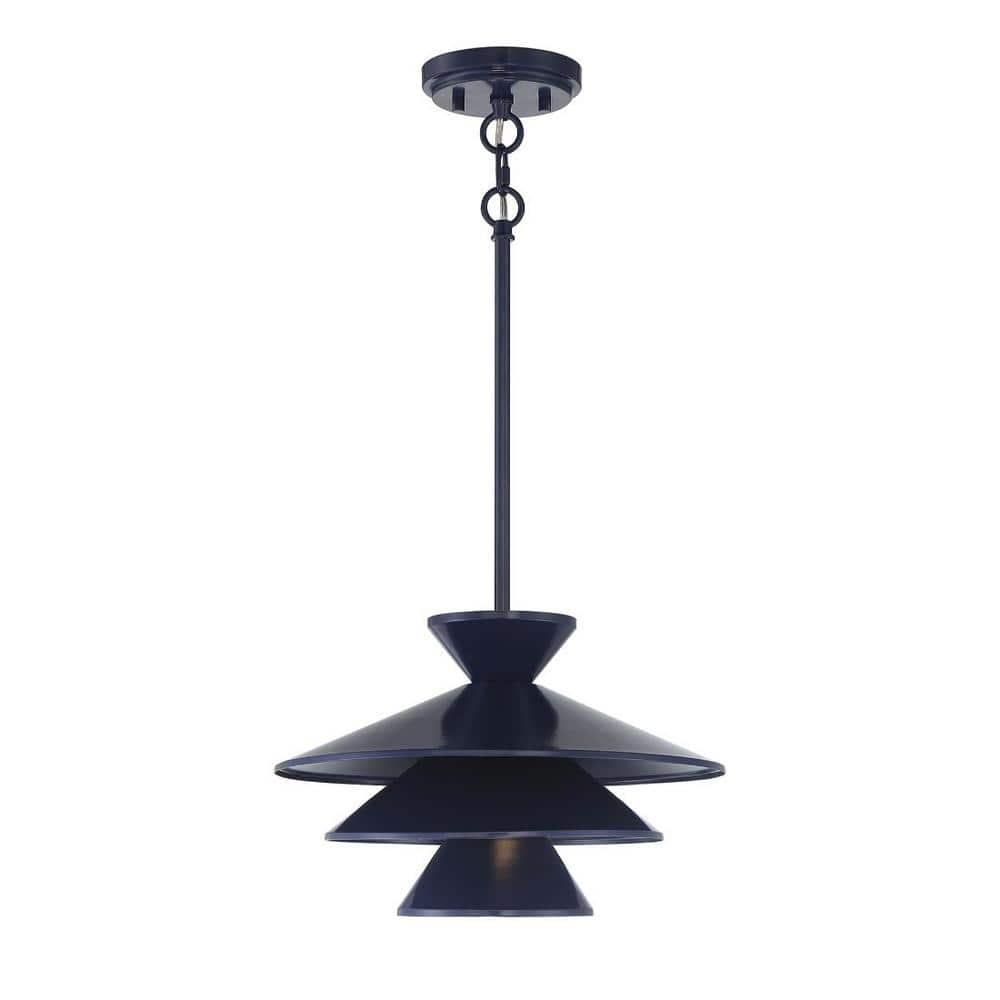 Savoy House Meridian 1-Light Navy Blue Empire Pendant Light M70096NBL ...