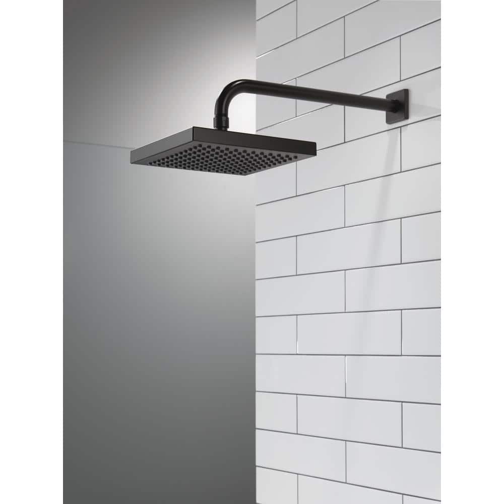 Matte Black Square Ceiling Mounted Rain Shower Head