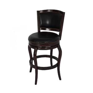 Harris 45in. Product Height 29in. Wood Barstool in Cappuccino