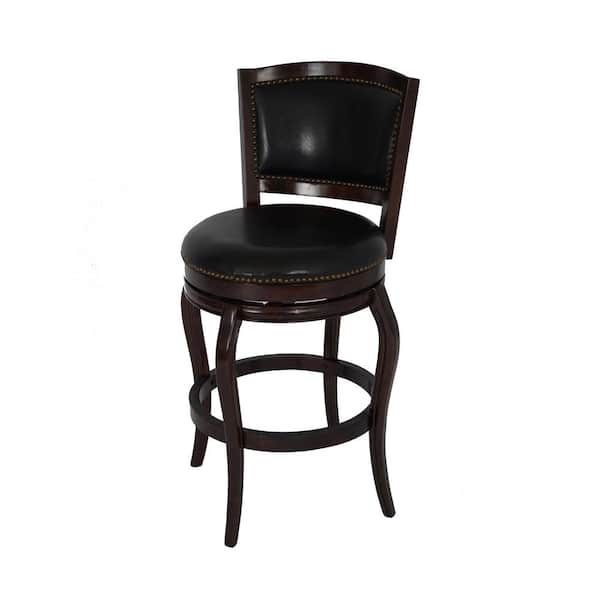 Boraam Harris 45in. Product Height 29in. Wood Barstool in Cappuccino