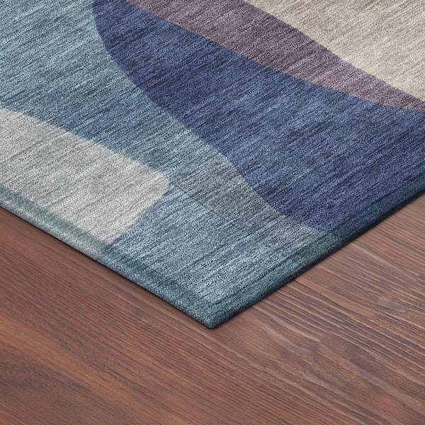 Chantille Machine Washable Indoor/Outdoor Abstract ACN2376 Blue 3 ft. x 4 ft. Area Rug