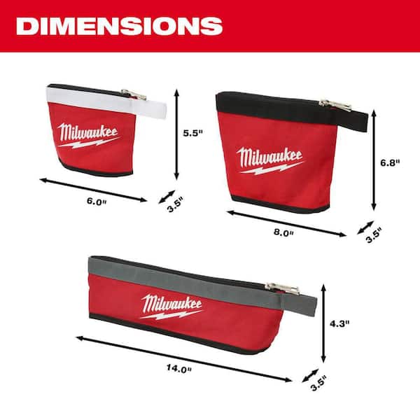 Milwaukee 14 in., 8 in. and 6 in. Multi-Size Zipper Tool Milwaukee 14 in., 8 in. and 6 in. Multi-Size Zipper Tool