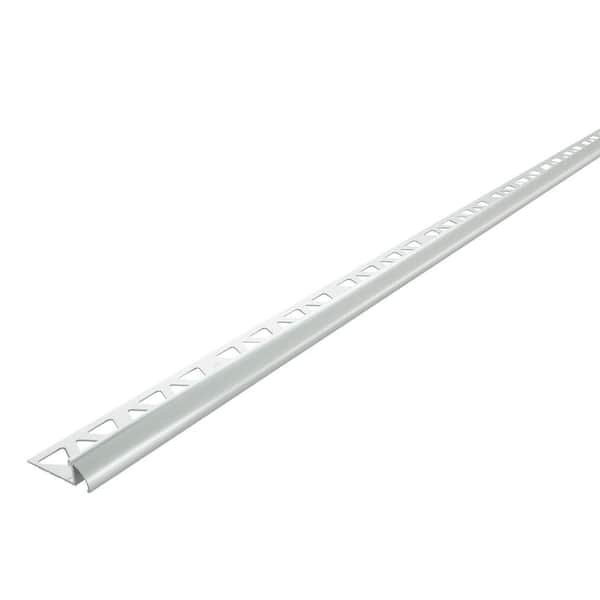 Satin Clear Anodized 1.44 in. W x 96 in. L Aluminum 3/8 in. Bullnose Trim